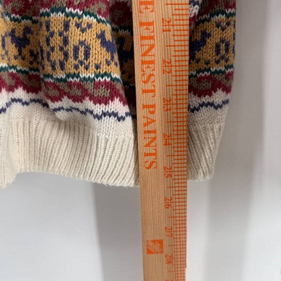 Jamie Watson 90’s Scotland Vintage Sweater Ducks Hearts Knit 100% Cotton - Picture 9 of 10